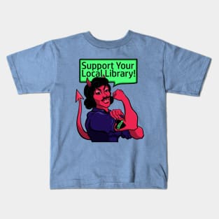 Dewey Demonica wants YOU to fight censorship! Kids T-Shirt